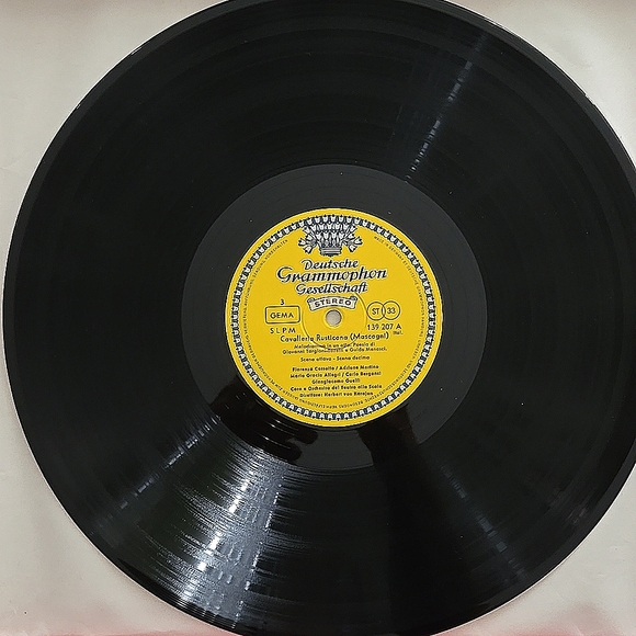 Karajan MASCAGNI Cavalleria Rusticana LEONCAVALLO I Pagliacci - DGG 3LP 1966 - Picture 11 of 12